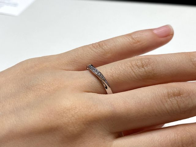 ゆるいSカーブ。ダイヤが真ん中に集まっているので綺麗です。