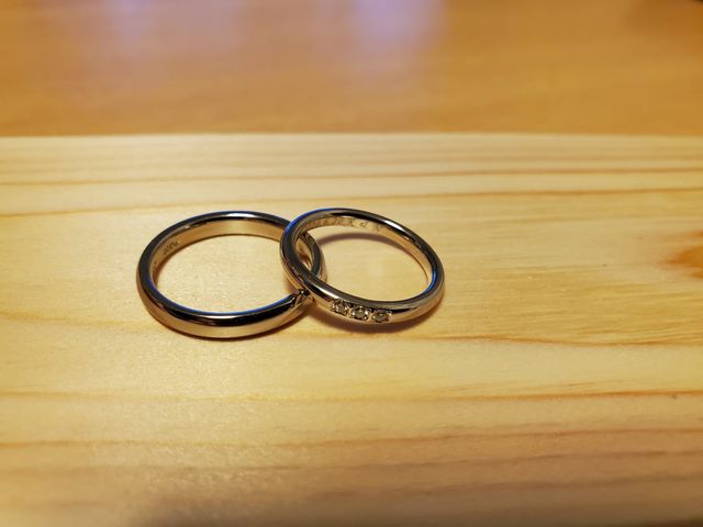 お気に入りの結婚指輪になりました