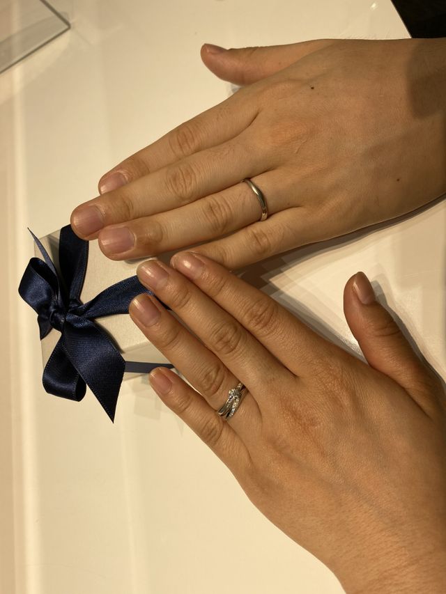 結婚指輪が決まりました⭐︎重ね付けデザイン素敵です！！