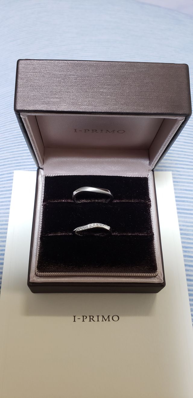 アイプリモの結婚指輪です。