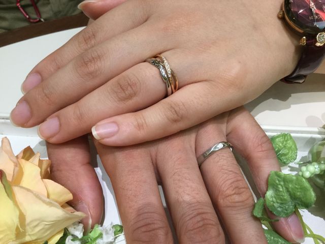 2人の指輪写真
