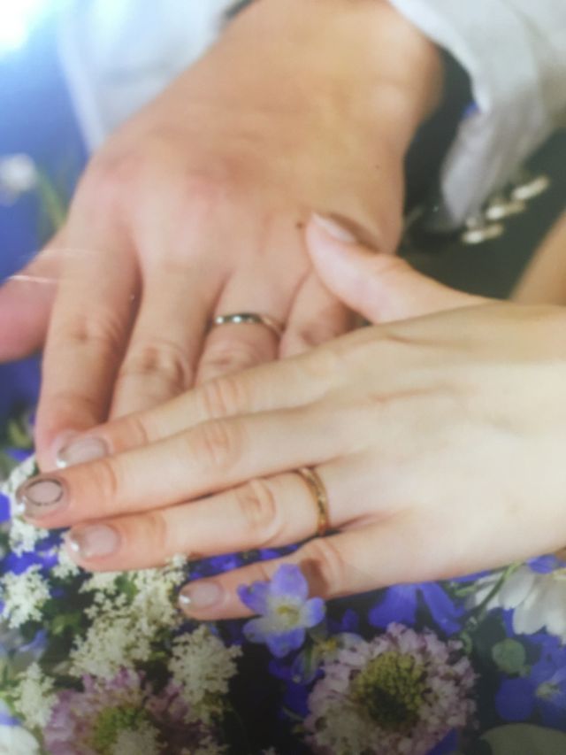 イエローゴールドは1年たった今でも色あせず、気に入っています