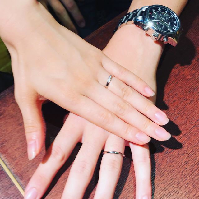 初めて着用した時の写真です！