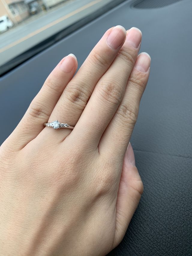 ずっとイメージしていた指輪に出会えました。