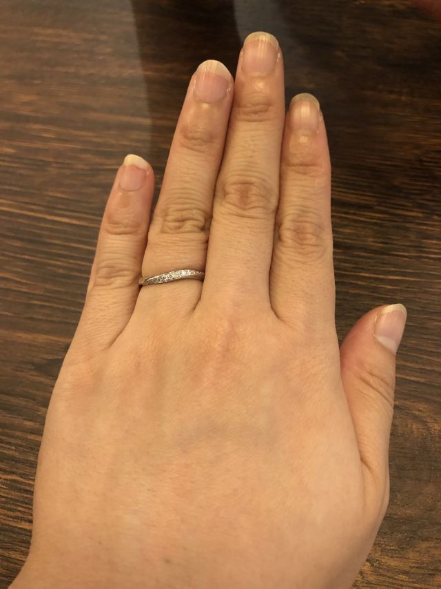 ダイヤモンドの輝きが気に入りました！