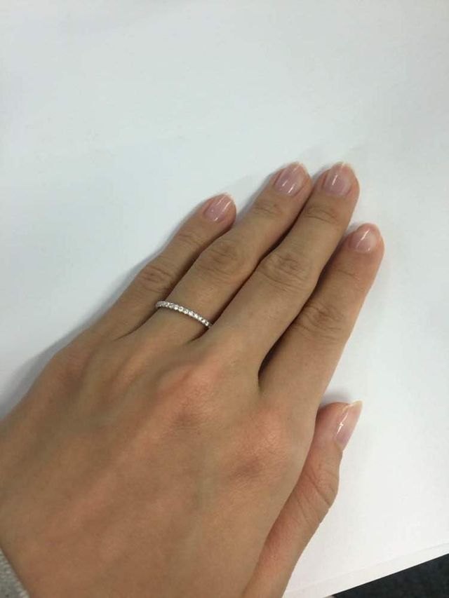 細めのリングです