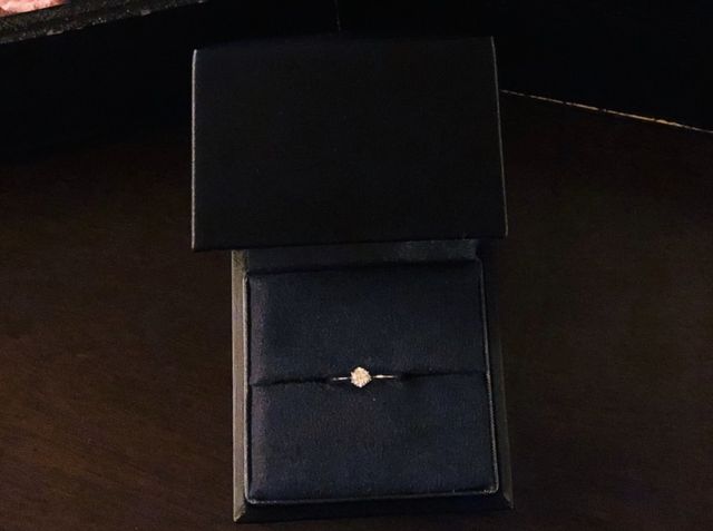 渡した指輪です。