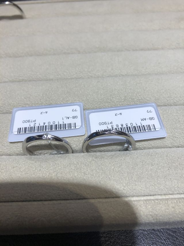 指輪をつけたらこれがいい！と一目惚れしました！