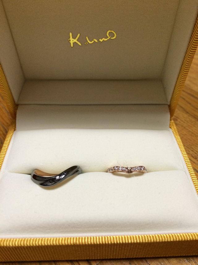 キラキラ、ハーフエタニティです