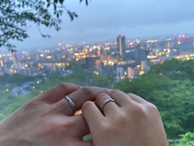 購入後思い出の場所で交換しました