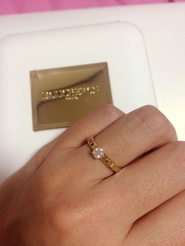 ブシュロン ポワントドディアマン イエローゴールド