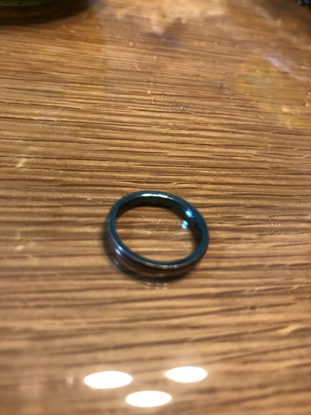 内側はブルーです
オリジナルでマンタのイラストを入れました