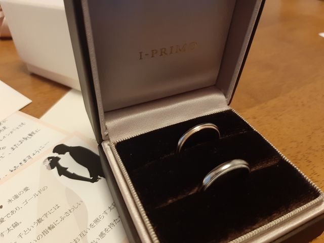 指輪のボックスはとても上質でした。

