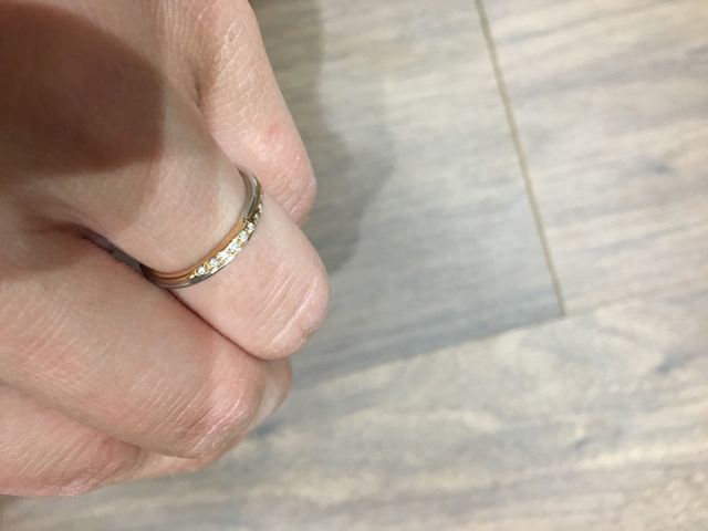 コンビネーションの結婚指輪