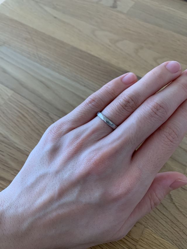 薫風というリングの上下にミルを一周入れてもらいました。