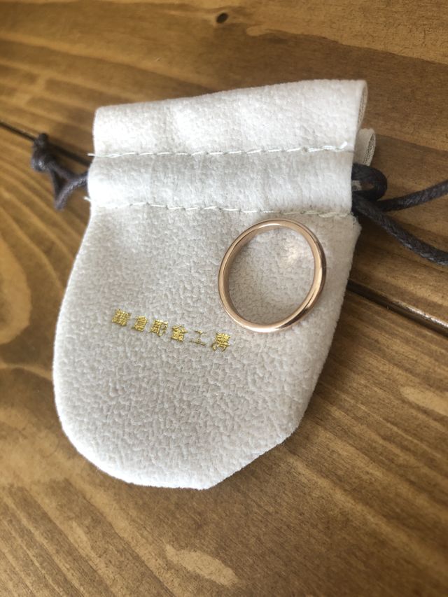 指輪を保管する袋