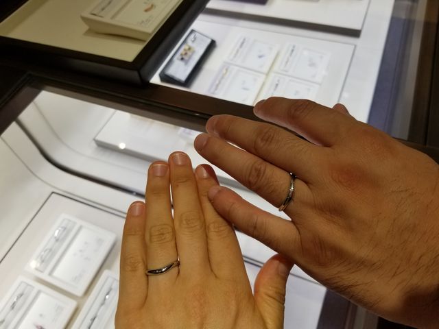 お店で試着させてもらったときの写真