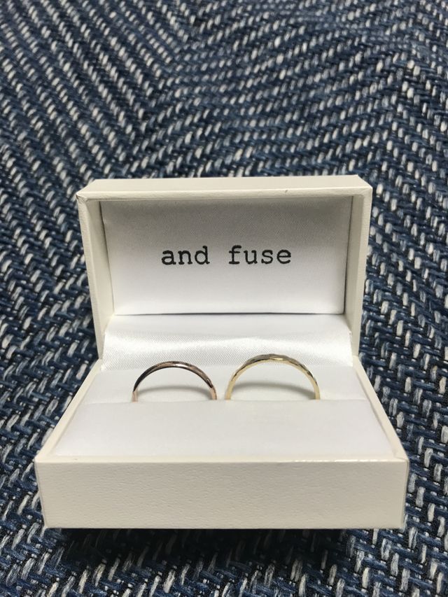 2人で作ったリングです。