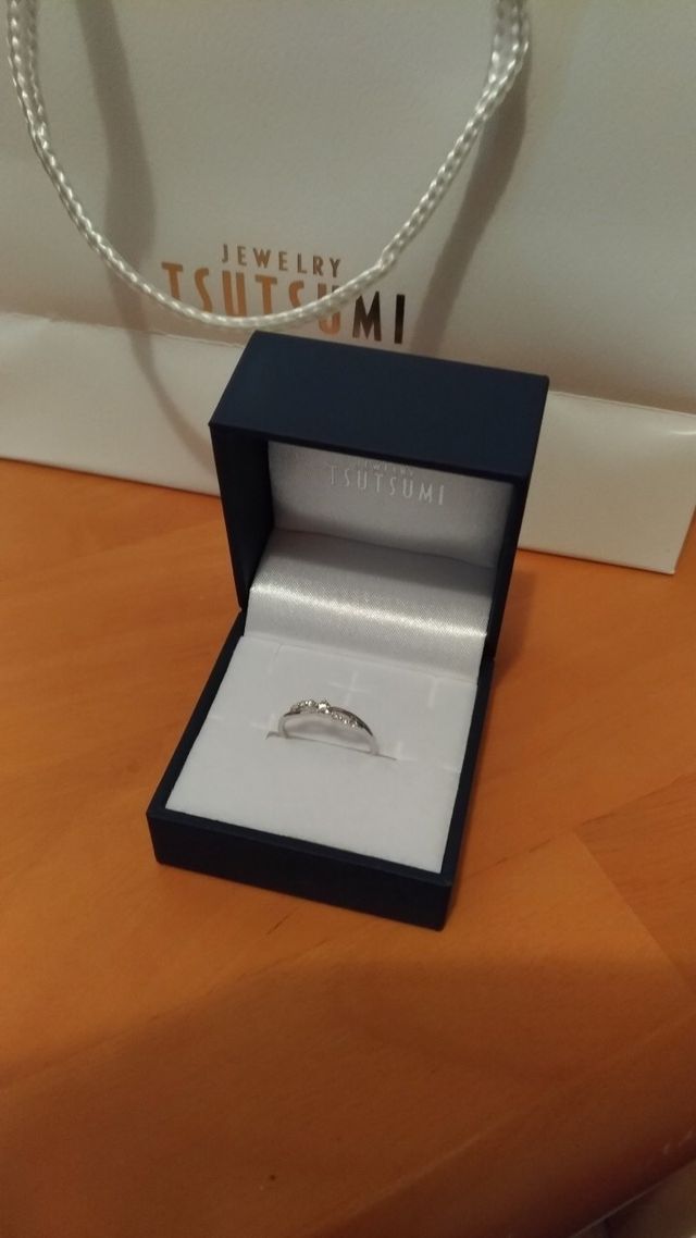 プラチナでダイヤ付き