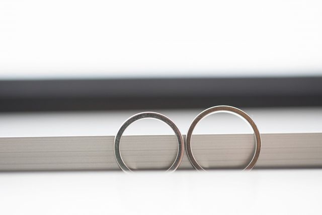 彼のリングとセットです