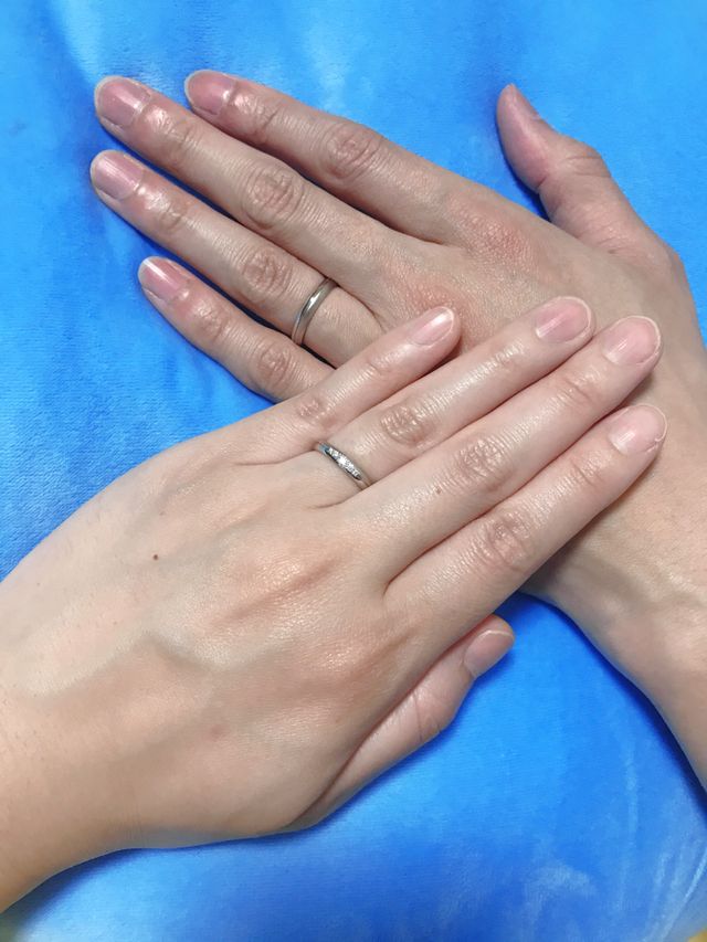 2人で付けた写真です。