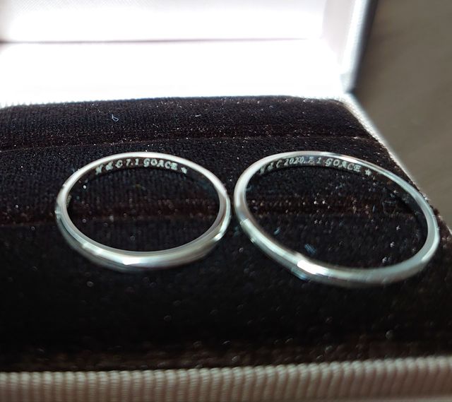 お揃いの文字がポイント