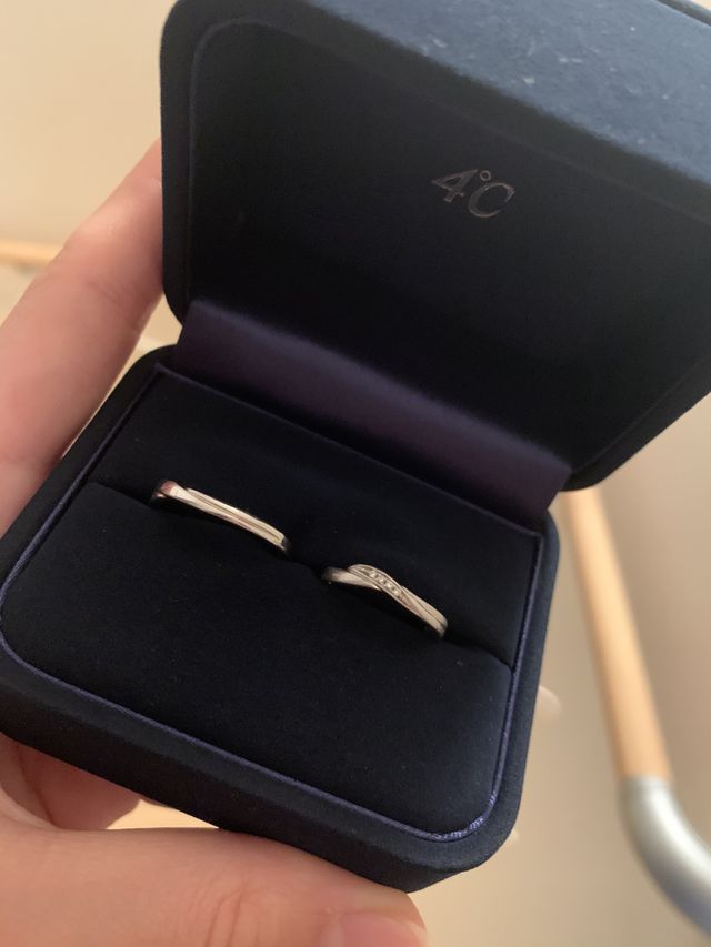 結婚式のために用意した指輪