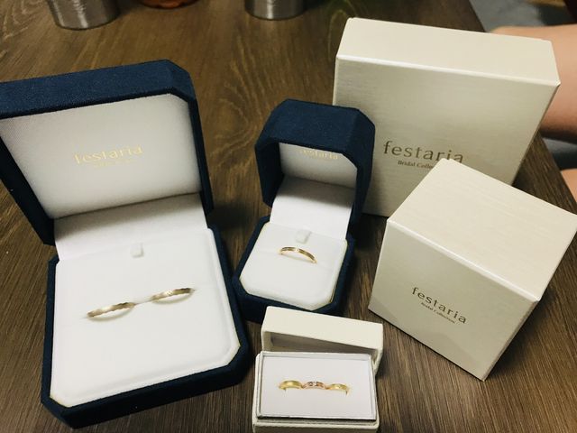 指輪と一緒にベビーリングをくれました♡