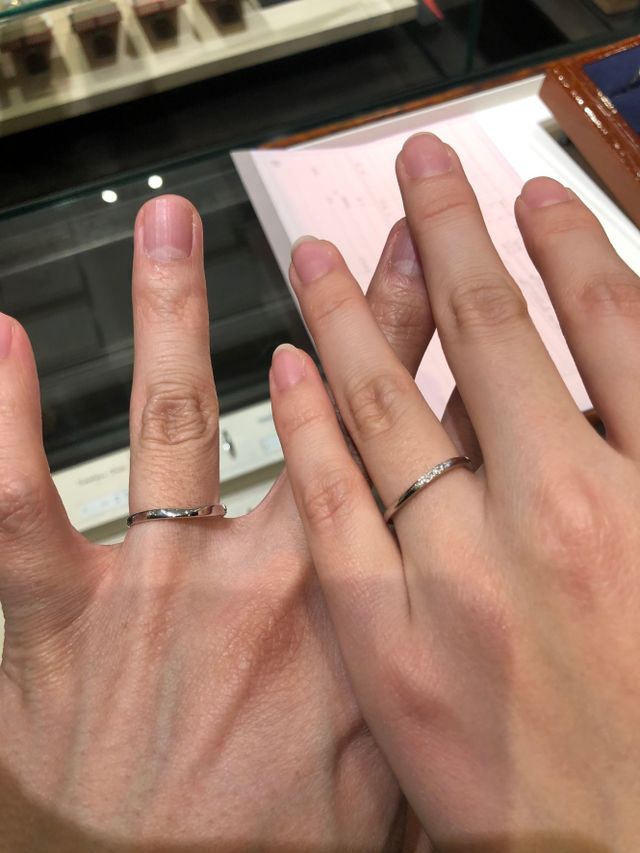 お互いが気に入ったデザインです