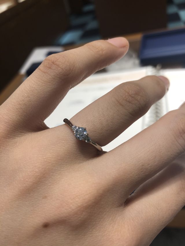 銀座ダイヤモンドシライシさんで婚約指輪を購入しました！