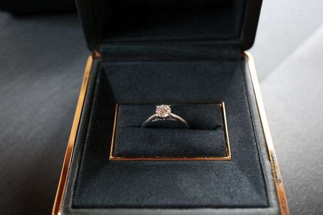 憧れだった0.5ctはやはり存在感があります