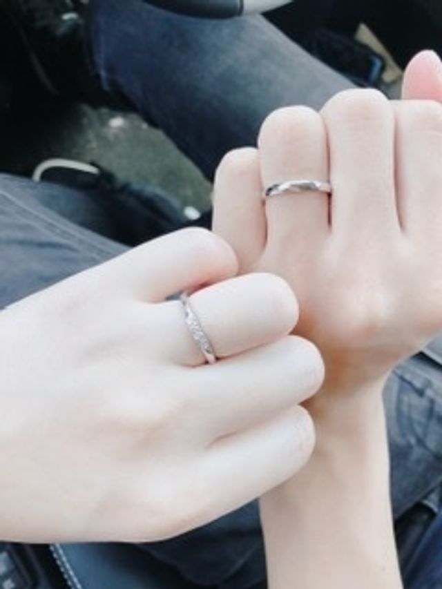 ダイヤモンドがキラキラしてて大満足です