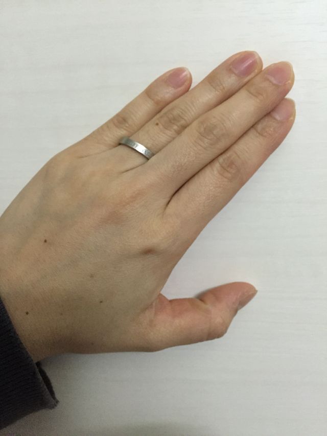 Tiffany&Co.フラット バンド リング