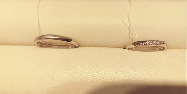 ペアでの結婚指輪です。