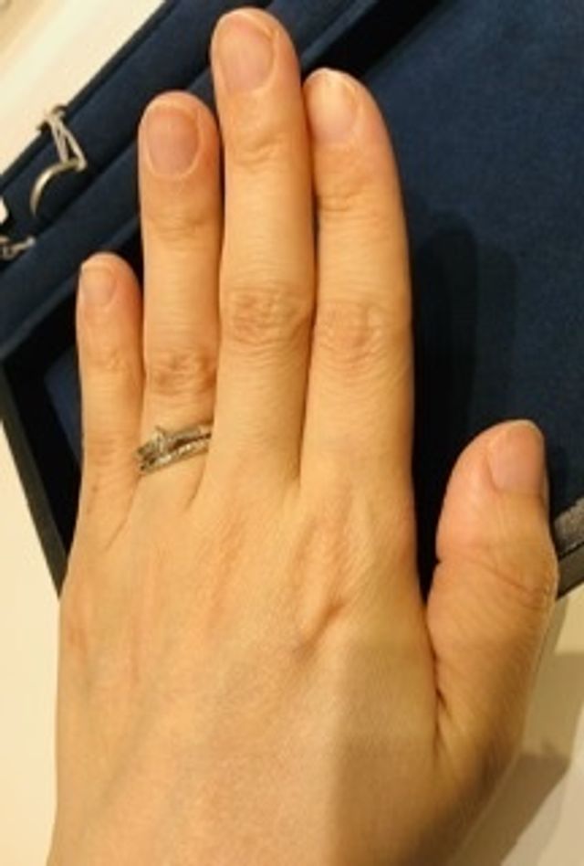 セットリングの重ね付け