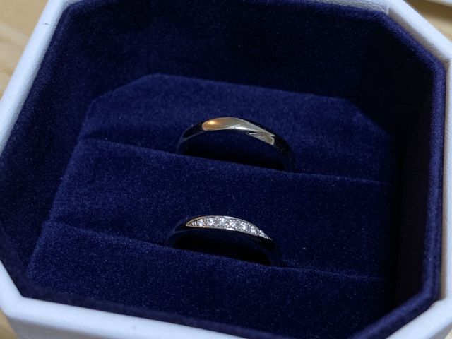 完成まで約2ヶ月、ダイヤはグレードアップしたもの。