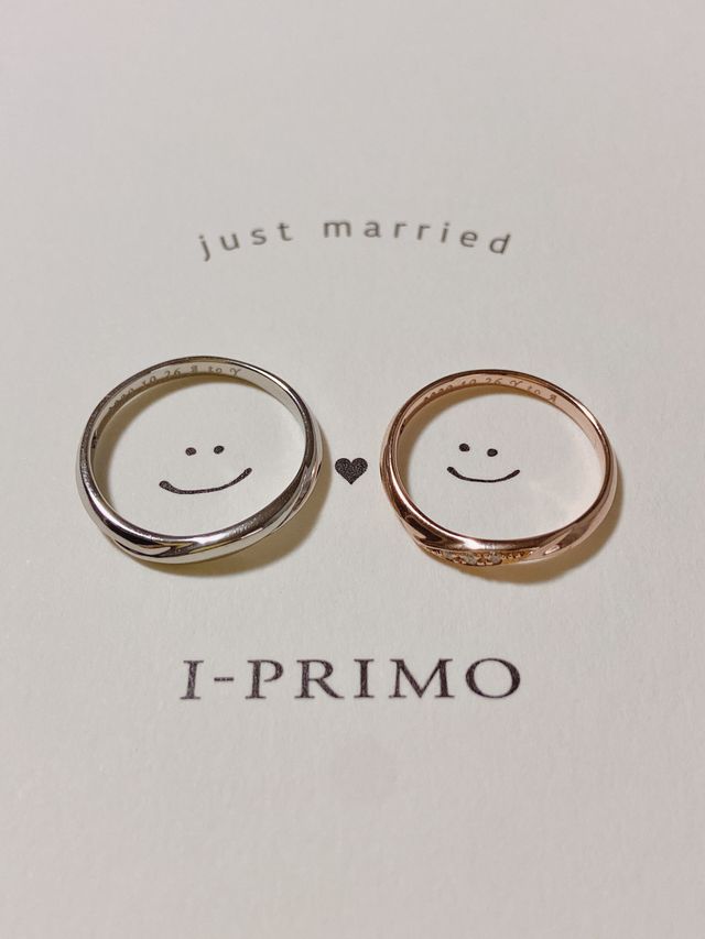【ルキナ】彼はプラチナ、私はピンクゴールドの結婚指輪です。