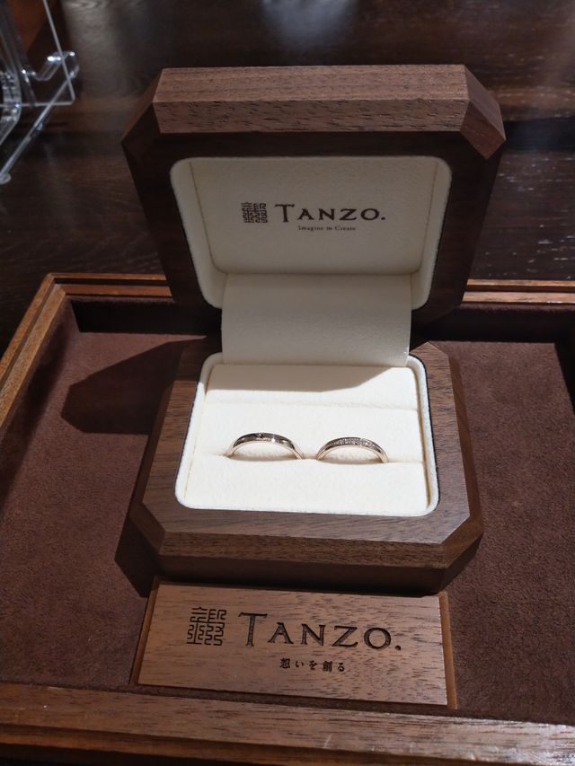 結婚指輪受け取り