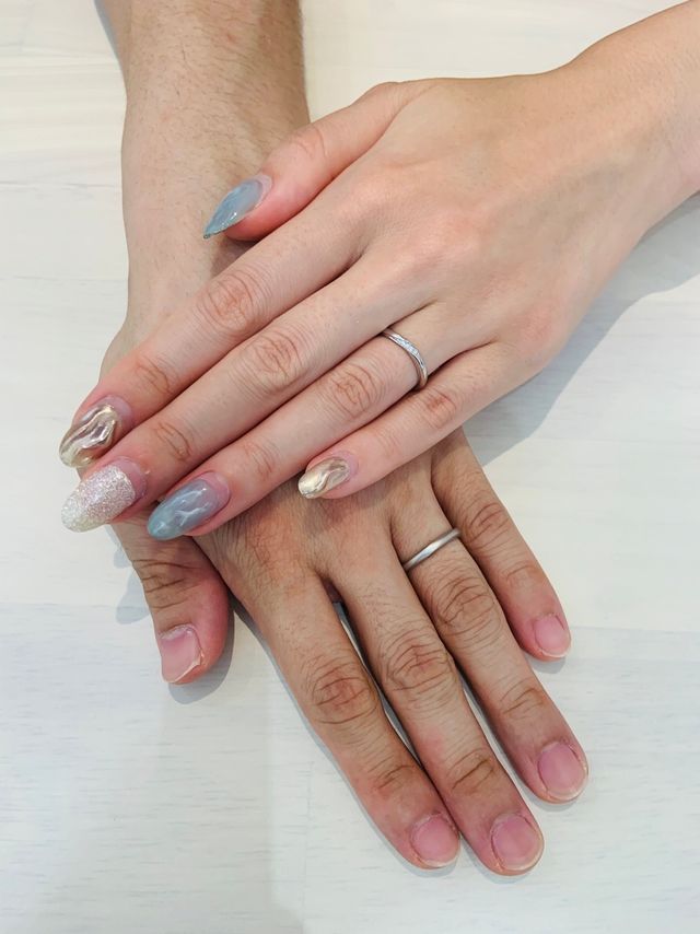 指輪に込められたコンセプトが気に入り朝葉の指輪を選びました。