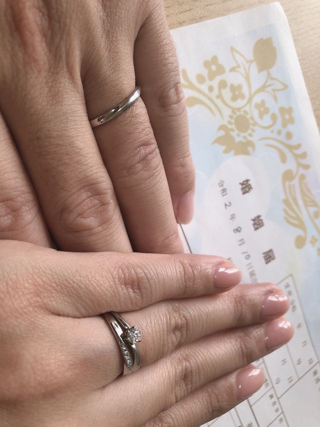 2人でそれぞれの指輪をプレゼントしました！