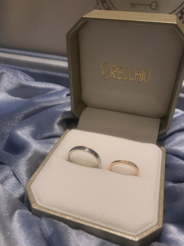 デザインは、ペアではなくお互い好きなものを選びました。