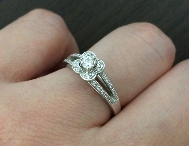 指にはめた状態