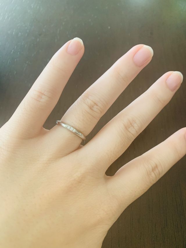 つけ心地が良く、ダイヤは小さいですがふとした時にキラリとする