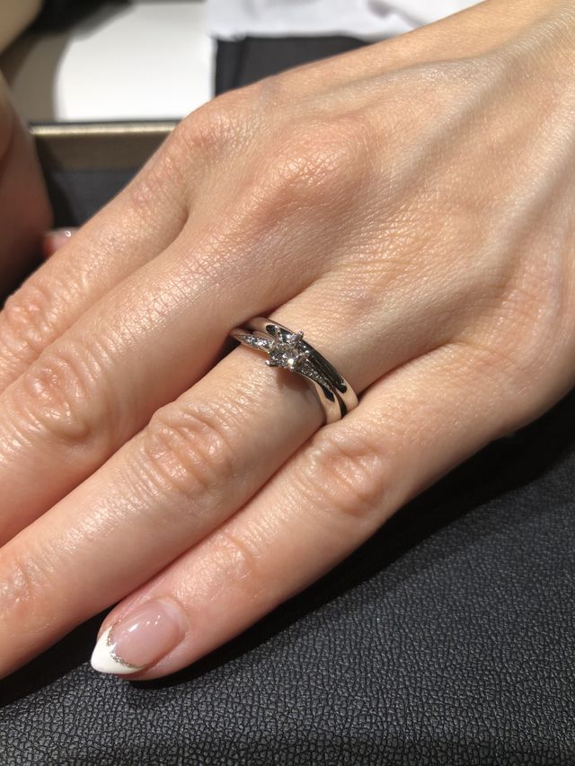 販売員さんの試着