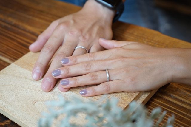 ドキドキの完成品着用時。
肌馴染みに感動しました!!