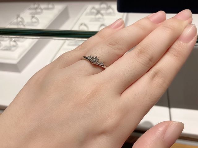 可愛いデザインの指輪です