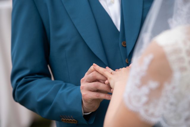 挙式の指輪交換