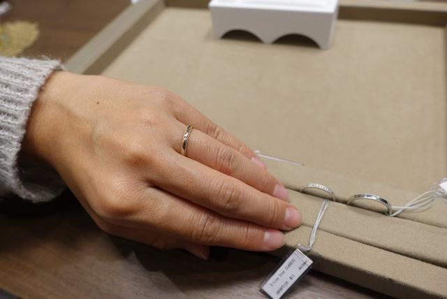 初めての試着。