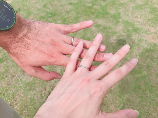 結婚指輪(タイムレスラブ)を初めて付けてのデートです。