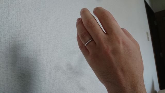 着けている写真